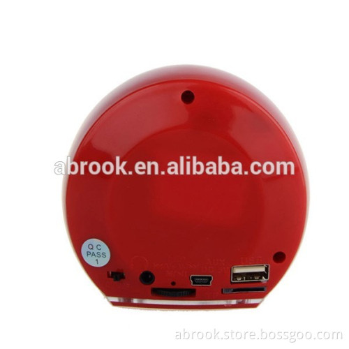 FM radio colorful rechargable led light speaker